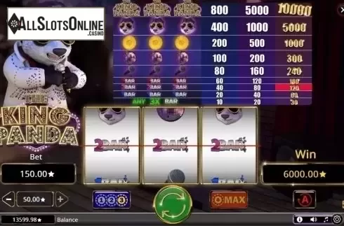 Screen7. The King Panda from Booming Games
