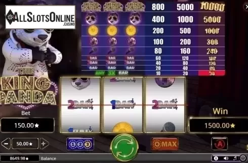 Screen8. The King Panda from Booming Games
