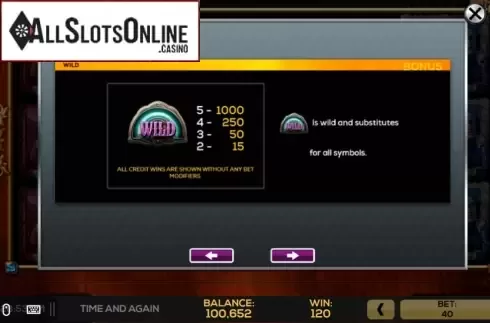 Wild 1. Time and Again from High 5 Games