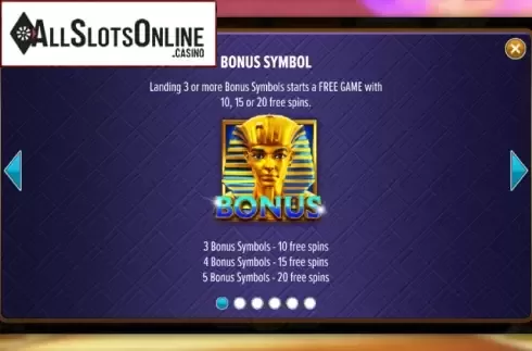 Features. Treasures Of Egypt (NetGaming) from NetGaming