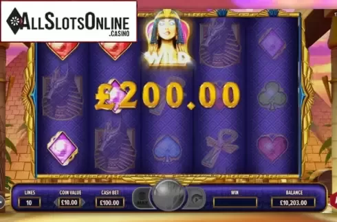 Win Screen. Treasures Of Egypt (NetGaming) from NetGaming