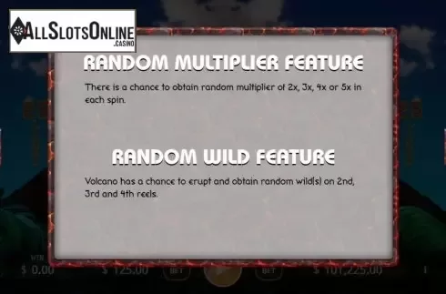 Features 2. Volcano Adventure from KA Gaming