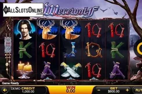 Reels screen. Werewolf (PlayStar) from PlayStar