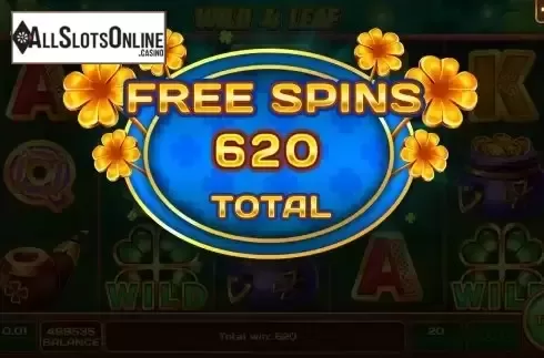Win Free Spins screen