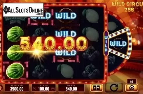 Win Screen 1. Wild Circus 256 from SYNOT