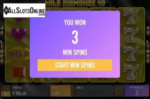 Free Spins screen 2