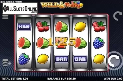 Win Screen . Wild and Fruity from Leander Games