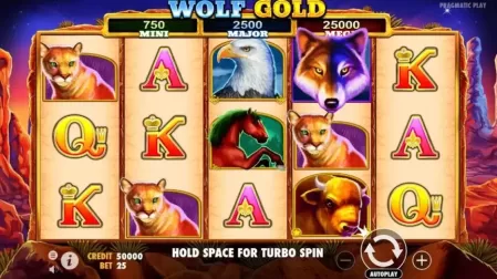 Wolf Gold slot screenshot 1