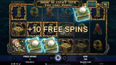 Book of Lucky Jack The Lost Pearl slot screenshot 6