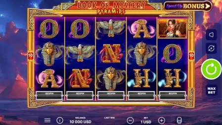 Book of Mystery Pyramids slot screenshot 1