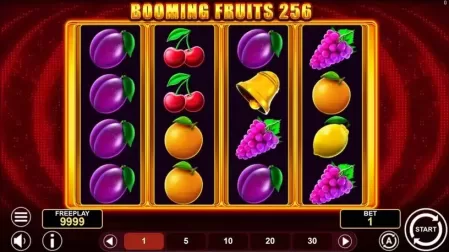 Booming Fruits 256 slot screenshot 1