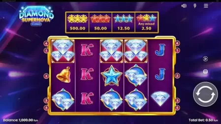 Diamond Supernova 5 slot screenshot 1