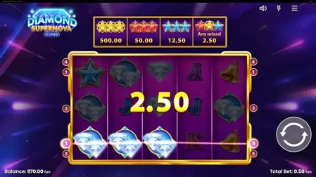 Diamond Supernova 5 slot screenshot 2
