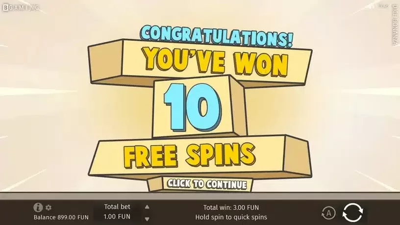 Dice Bonanza slot screenshot 3