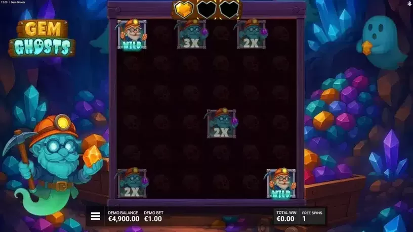 Gem Ghosts slot screenshot 4