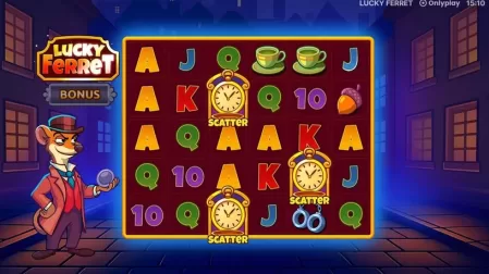 Lucky Ferret slot screenshot 2