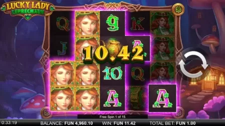 Lucky Lady Leprechaun slot screenshot 6