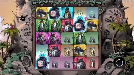 Punk Penguin slot screenshot 2