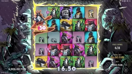 Punk Penguin slot screenshot 5