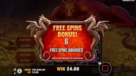 Sleeping Dragon slot screenshot 3