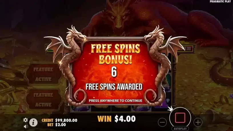 Sleeping Dragon slot screenshot 3