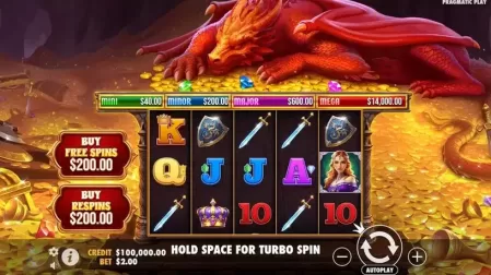 Sleeping Dragon slot screenshot 1