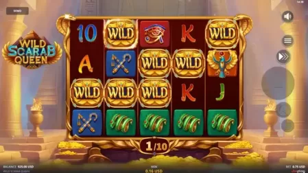 Wild Scarab Queen slot screenshot 4