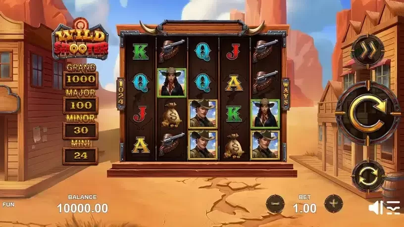 Wild Shooter slot screenshot 1