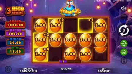 3 Rich Chickens slot screenshot 4