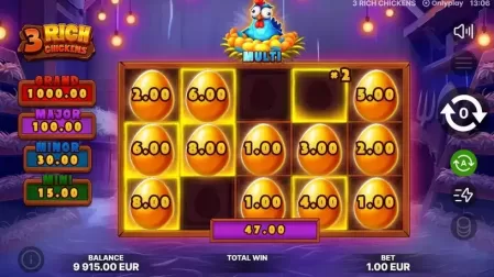 3 Rich Chickens slot screenshot 5