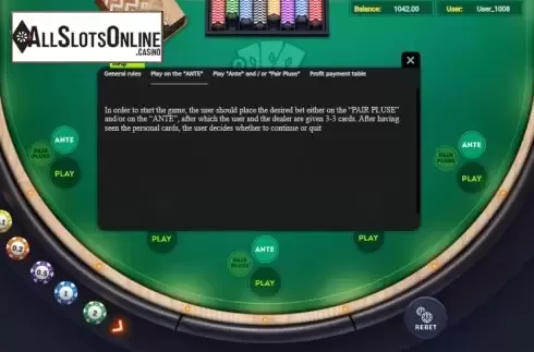 Rules 2. 3 Card Poker from Smartsoft Gaming