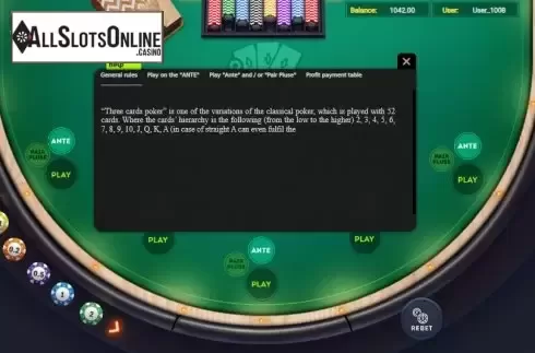 Rules . 3 Card Poker from Smartsoft Gaming