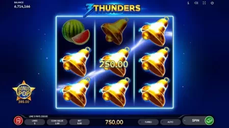 3 Thunders slot screenshot 6
