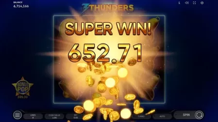 3 Thunders slot screenshot 7