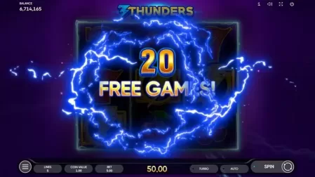 3 Thunders slot screenshot 4