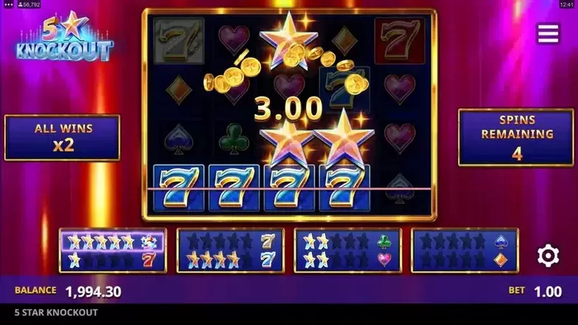 5 Star Knockout slot screenshot 5