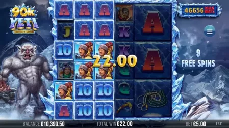 90K Yeti Gigablox slot screenshot 6