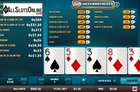 Game Screen 1. Aces & Faces (Red Rake) from Red Rake