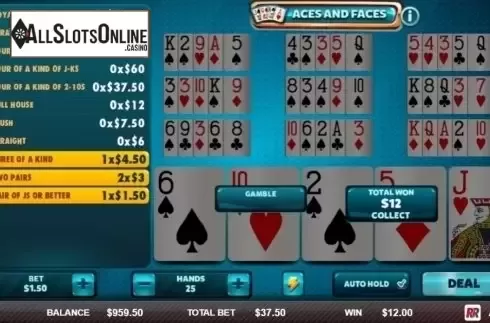 Game Screen 2. Aces & Faces (Red Rake) from Red Rake