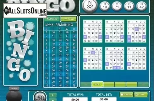 Game workflow. American BINGO from Rival Gaming