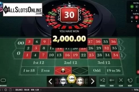 Win Screen. American Roulette (Shuffle Master) from Shuffle Master