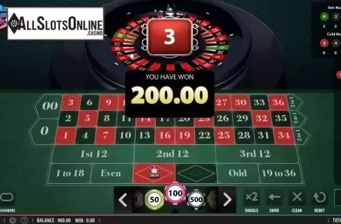 Win Screen. American Roulette (Shuffle Master) from Shuffle Master