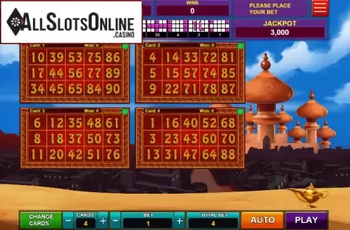 Reel Screen. Bingo Genie from Caleta Gaming
