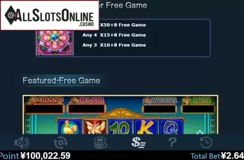 Paytable 4. Blooming Riches from Virtual Tech