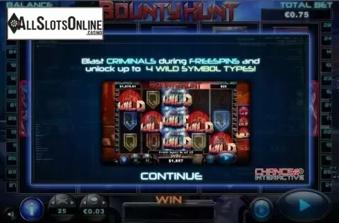 Screen2. Bounty Hunt from Reel Play