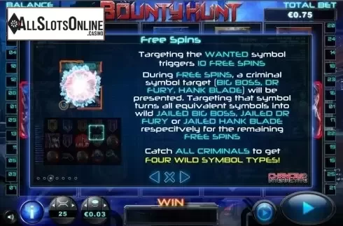 Screen5. Bounty Hunt from Reel Play