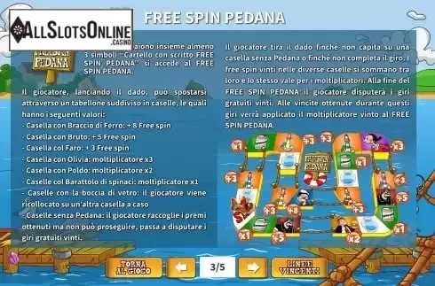 Free Spin bonus screen
