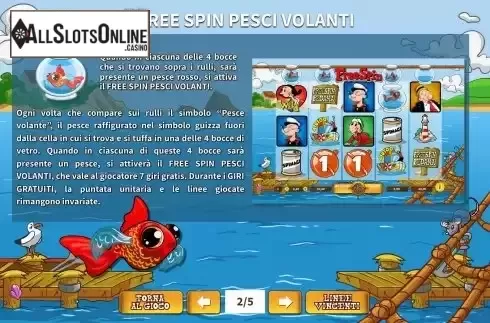 Free Spin feature screen