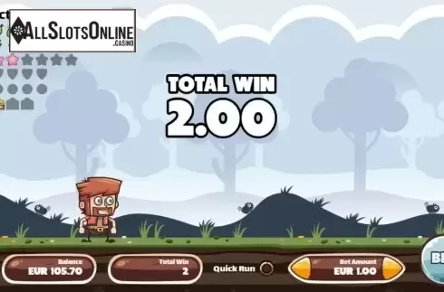 Win screen 1. Coin Runner from Cubeia