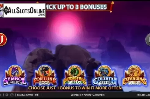 Start Screen. Dragon Spin Pick n Mix from Barcrest